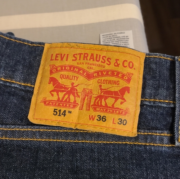 Levi's 514 Men's Dark Blue Jeans - Picture 3 of 3